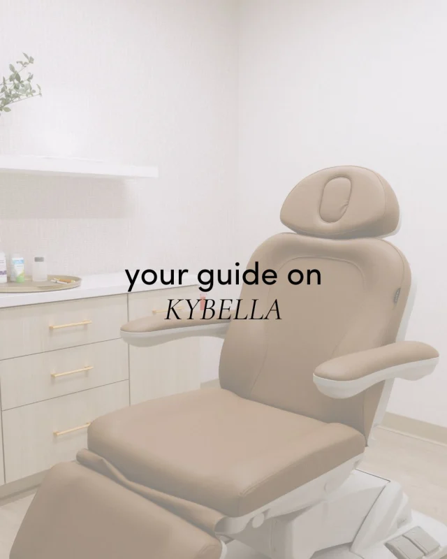 Say goodbye to your double chin — for good! 💉⁠
⁠
KYBELLA® is the first and only FDA-approved injectable that permanently eliminates stubborn fat beneath the chin — no surgery, no downtime, just confidence.⁠
⁠
This quick treatment uses a naturally occurring molecule to break down and destroy fat cells, giving you a smoother, more defined jawline that lasts. ⁠
⁠
Ready to redefine your profile? Give us a call at one of our four location to book your KYBELLA® consultation today!