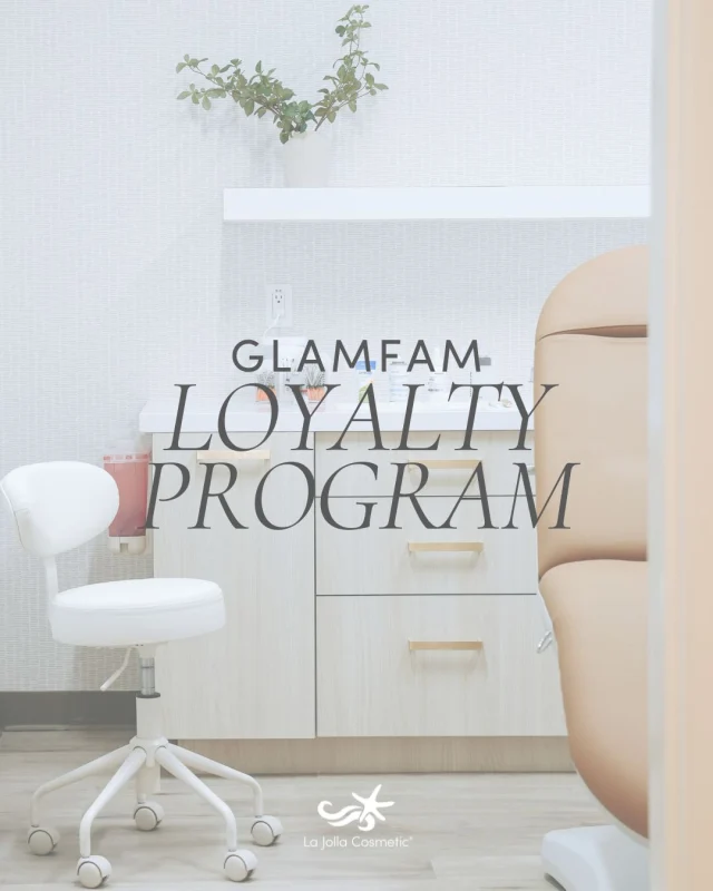 ✨ New Year, New Glam! ✨ ⁠
⁠
Start 2026 glowing with perks! Join the GLAMFam Loyalty Program at La Jolla Cosmetic and enjoy exclusive rewards, VIP treatment, and beauty surprises all year long. 💖⁠
⁠
Talk to anyone of our staff members at any of our four locations to get started today!