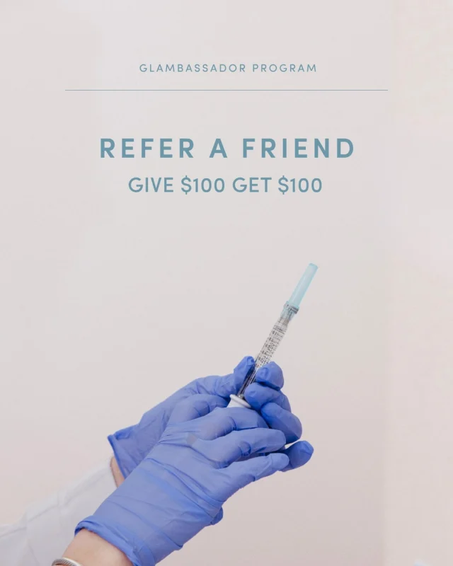 A little something for you and your bestie 🤍

Log into your account, head to “Refer a Friend,” and share your personal link with all your friends!

Each time you invite someone who becomes a new La Jolla Cosmetic Medical Spa patient, you’ll each receive a $100 credit. ✨